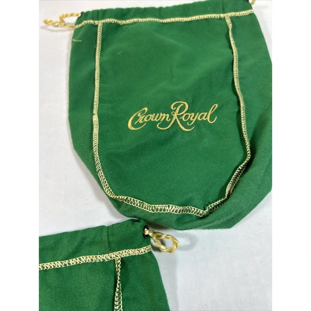 Lot 5 Crown Royal Bottle‎ Bags Green Taupe Purple Peach Crafts Recycle